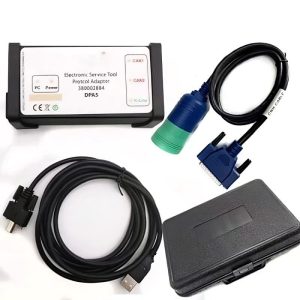 Adaptorul de diagnoză pentru utilaje agricole și de construcții, cu cablul de vehicul, cablul USB și valiza Adaptorul de diagnoză pentru utilaje agricole și de construcții, cu cablul de vehicul, cablul USB și valiza