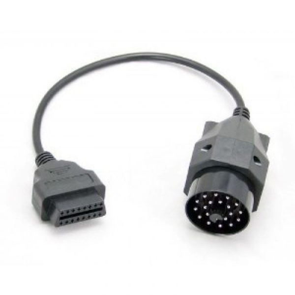Adaptor de la mufa rotundă 20 pini la OBD2, compatibil cu BMW