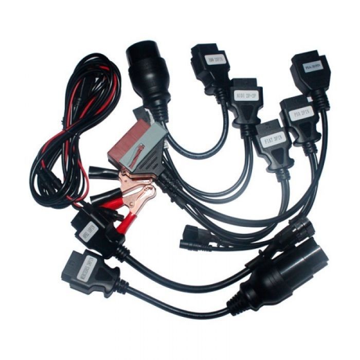Set adaptoare turisme cu alimentare, pentru testere AutoCom și Delphi