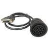 Cablul adaptor din pachetul ET3, cu mufa DB15 si conectorul rotund cu 14 pini pentru utilaje