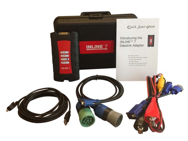 Adaptor Inline 7 cu cutia de transport, ghidul de pornire și cablurile