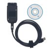 Interfață VAGCOM HEX (VCDS) compatibilă cu VW și Audi, pentru laptop cu Windows 10 Interfata VCDS HEX cu mufa OBD, cablul USB si discul de instalare