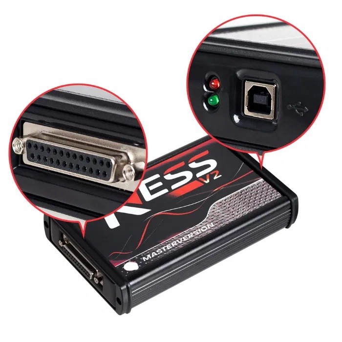 Unitatea de programare ECU cu cablul USB și adaptorul de alimentare din pachet