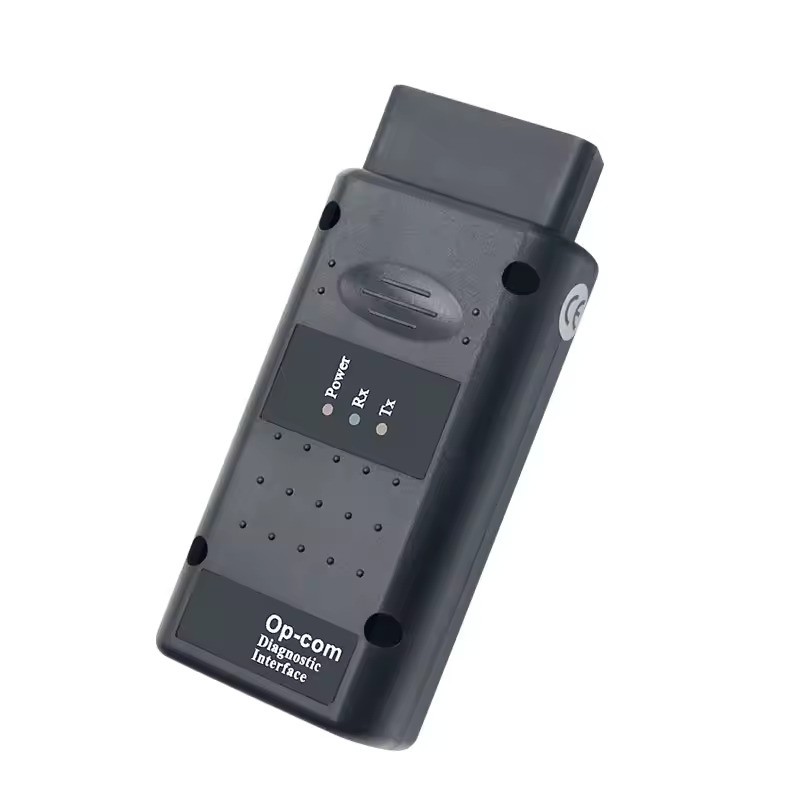 Corpul interfeței OP-COM Pro cu indicatoarele Power, Rx și Tx