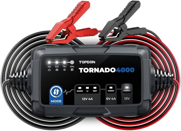 Redresor TOPDON Tornado4000 cu mod de sursă stabilizată 13,5V — imaginea 4
