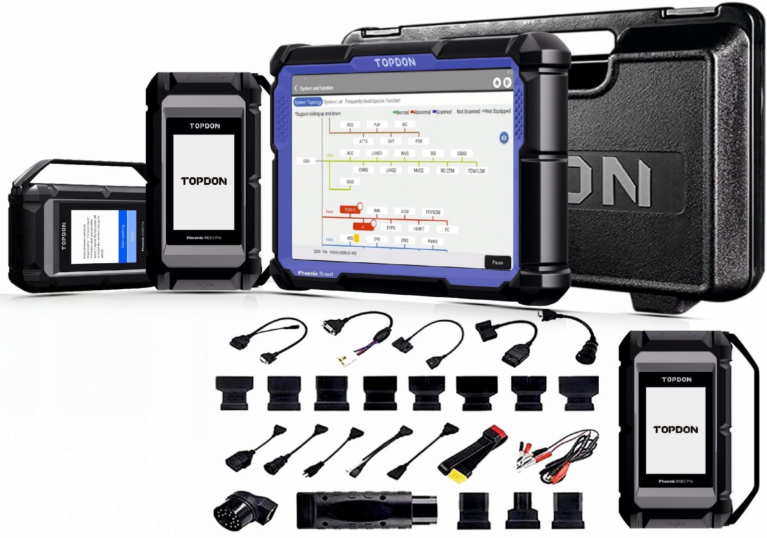 Tableta Topdon Phoenix Smart de 10,1 inch cu multiplexorul Phoenix MDCI Pro