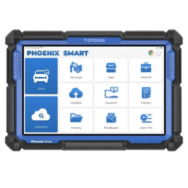 Tester multimarcă TOPDON Phoenix Smart, cu funcții de codare online