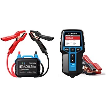 Tester baterii auto 12V TOPDON BT100, cu verdict pe LED-uri — imaginea 2