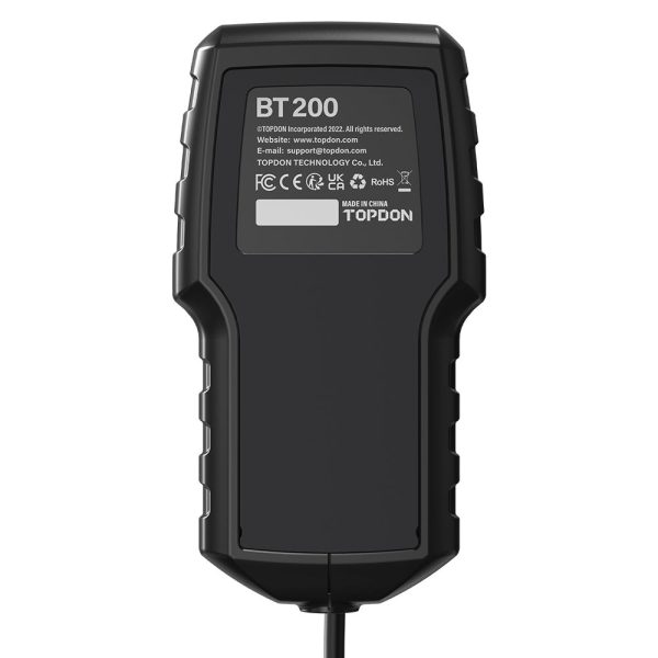 Tester de baterii 12V și 24V TOPDON BT200, cu ecran color — imaginea 2