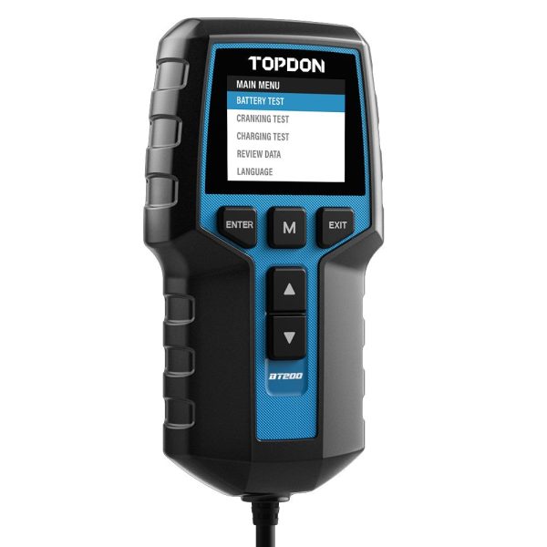 Tester de baterii 12V și 24V TOPDON BT200, cu ecran color — imaginea 3
