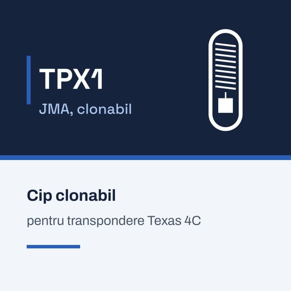 Cip clonabil JMA TPX1 pentru transpondere Texas 4C Cip clonabil JMA TPX1 pentru transpondere Texas 4C