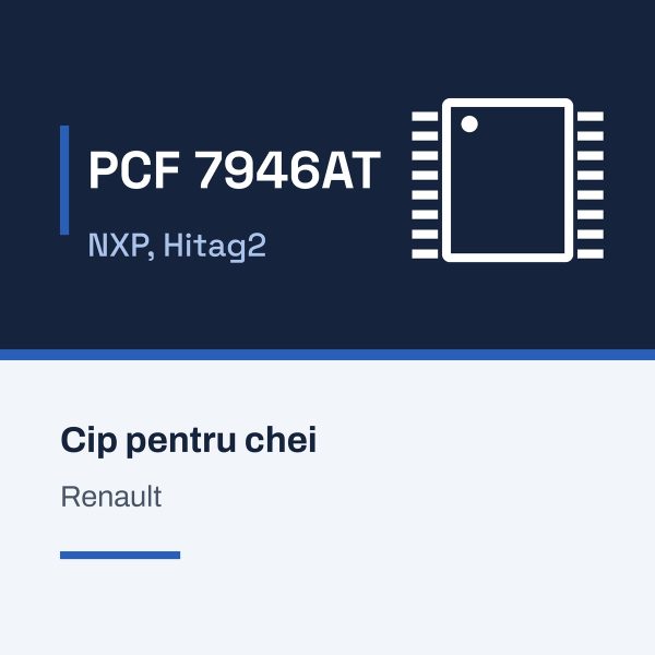 Cip NXP PCF 7946AT cu Hitag2, pentru chei Renault