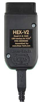Tester VCDS Hex V2 compatibil cu VW, Audi, Skoda și Seat, pe cablu USB