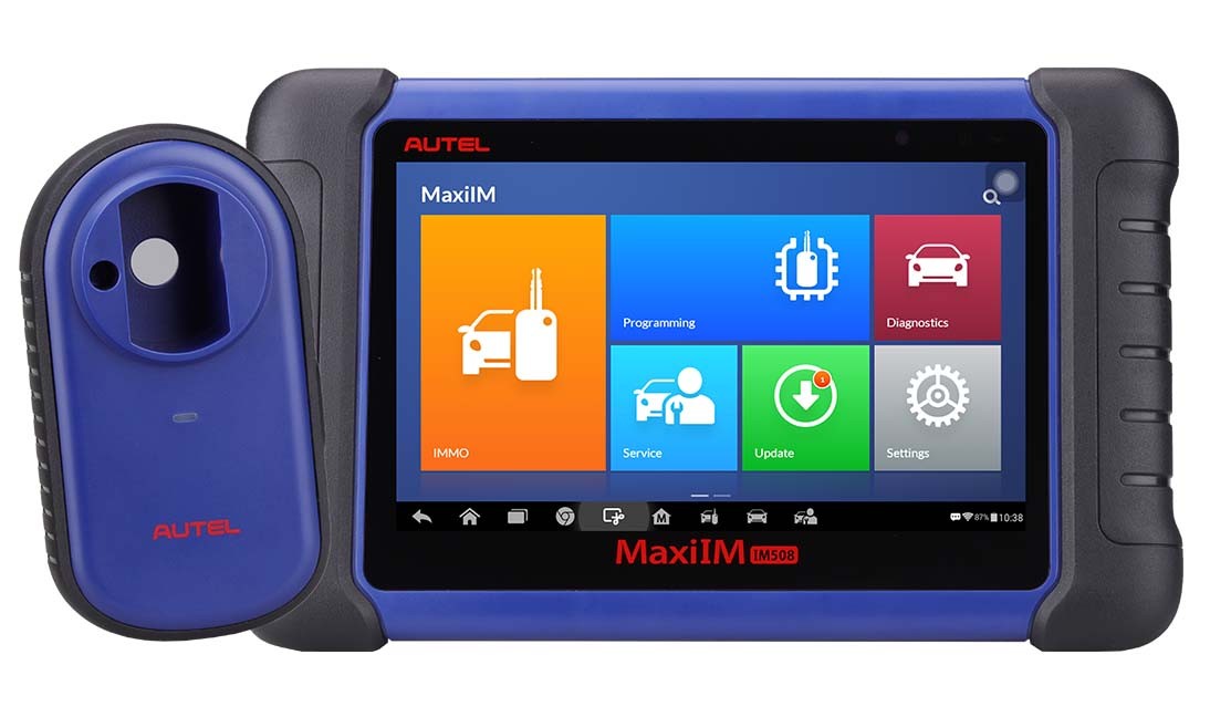 Meniul de programare a cheilor pe ecranul de 7 inch al Autel MaxiIM IM508