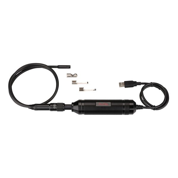 Autel MV108 intinsa pe lungime, cu sonda, maner, cablul USB si cele trei accesorii