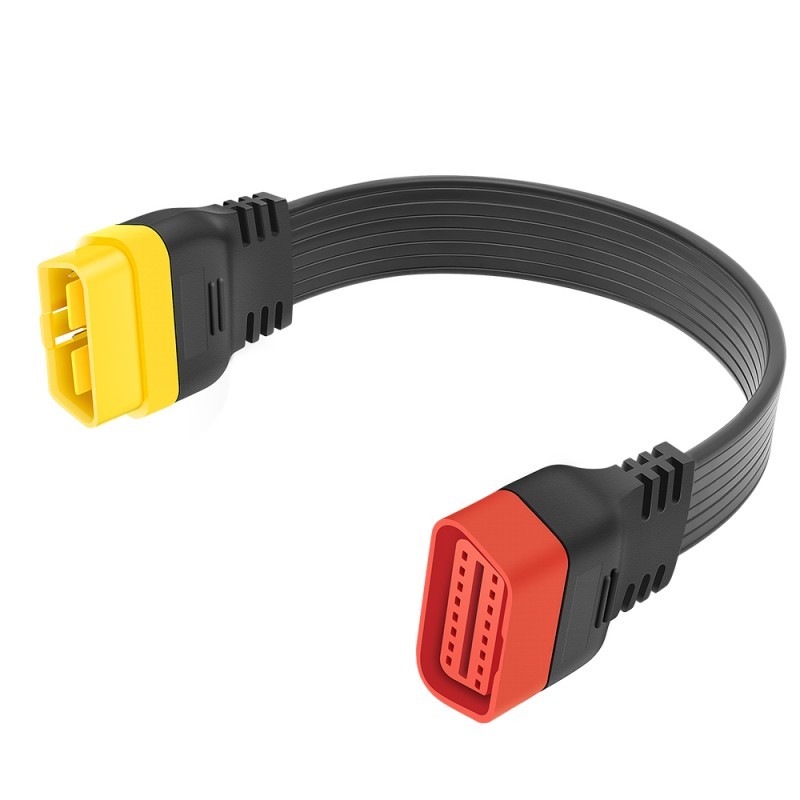 Prelungitor OBD2 Launch de 36 cm, cu fișă tată spre mașină și soclu mamă spre tester