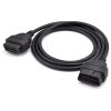 Cablu prelungitor OBD2, disponibil la 30 sau 90 cm Cablu prelungitor OBD2 negru, cu mufa tata si mufa mama drepte si cablu rotund