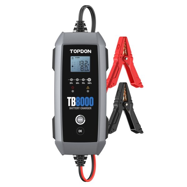 Redresor pentru baterii TOPDON TB8000, încărcare la 8 amperi — imaginea 3