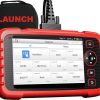 Testerul CRP129X vazut de sus, cu cablul OBD conectat