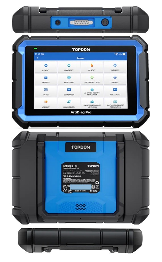 Tester diagnoză TOPDON ArtiDiag Pro 2.0, cu 35 de funcții de service — imaginea 6
