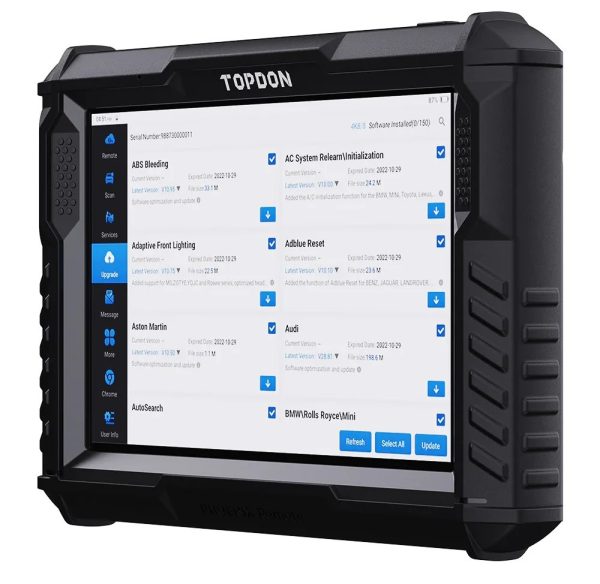 Tabletă diagnoză TOPDON Phoenix Remote, cu asistență tehnică la distanță