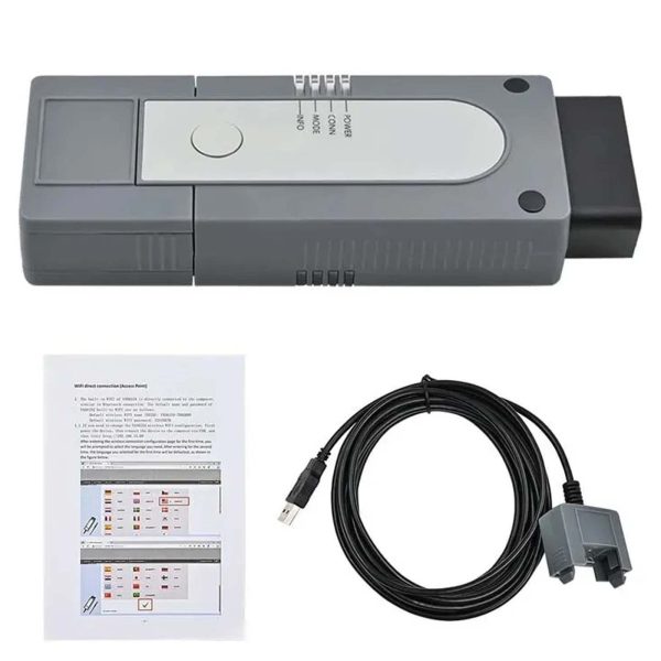 Interfata VAS 6154 DoIP cu cablul USB si ghidul de pornire din pachet