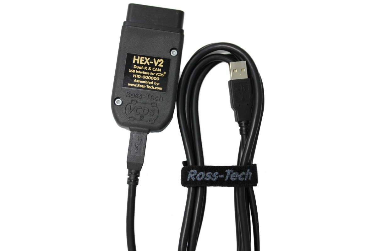 Interfața compatibilă VCDS împreună cu cablul USB detașabil din pachet