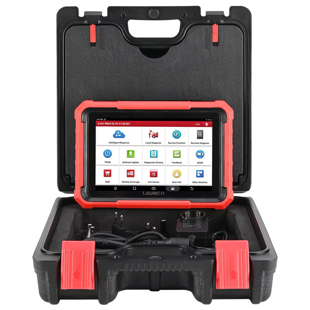 Tabletă de diagnoză auto cu ecran tactil de 8 inch, văzută din față