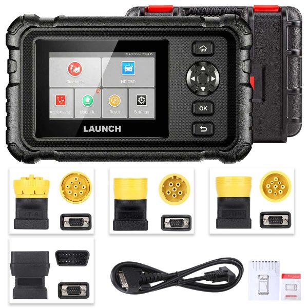 CRP129 HD Elite cu adaptoarele pentru camioane si cablul de diagnoza