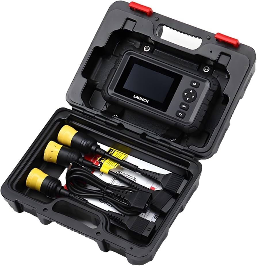 Launch CRP129 HD Elite, scaner de mână pentru camioane, cu ecran propriu și cablu de diagnoză