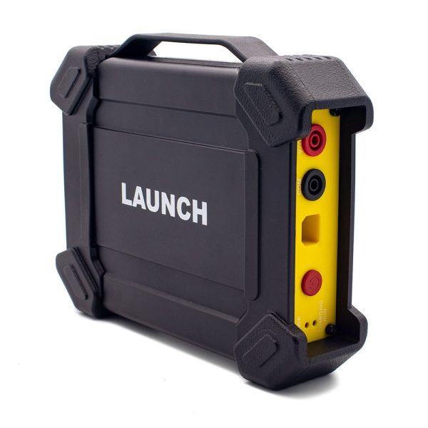 Launch S2-2 Sensorbox vazut din trei sferturi, cu porturile galbene de pe lateral
