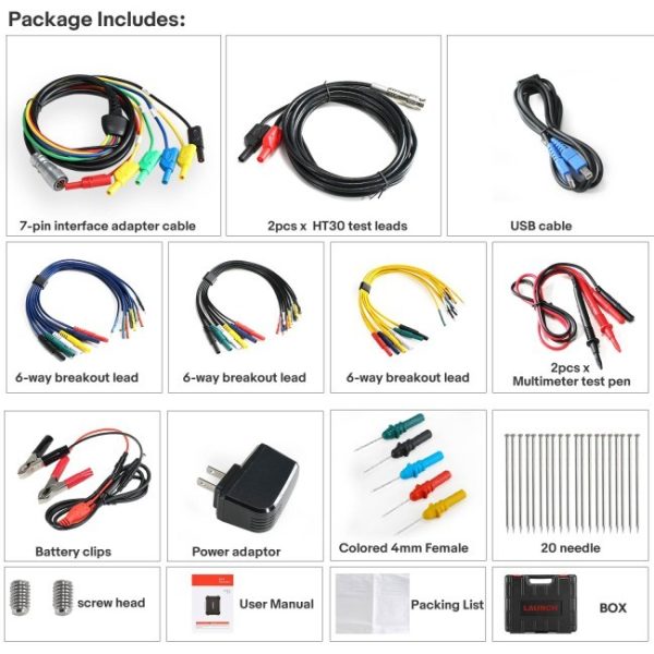 Tester senzori Launch X431 S2-2 Sensorbox, cu simulare de semnal — imaginea 2