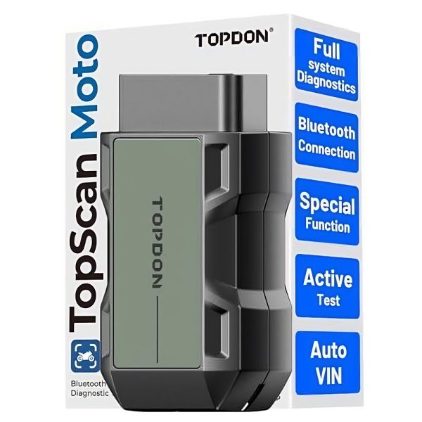 Interfață motociclete TOPDON TopScan Moto, cu aplicație pe telefon — imaginea 3