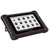 Tableta Autel MaxiPRO MP900 sprijinita pe suport, cu lista de marci auto pe ecran