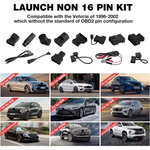 Kit cabluri adaptoare non-OBD2 Launch, pentru testerele X431
