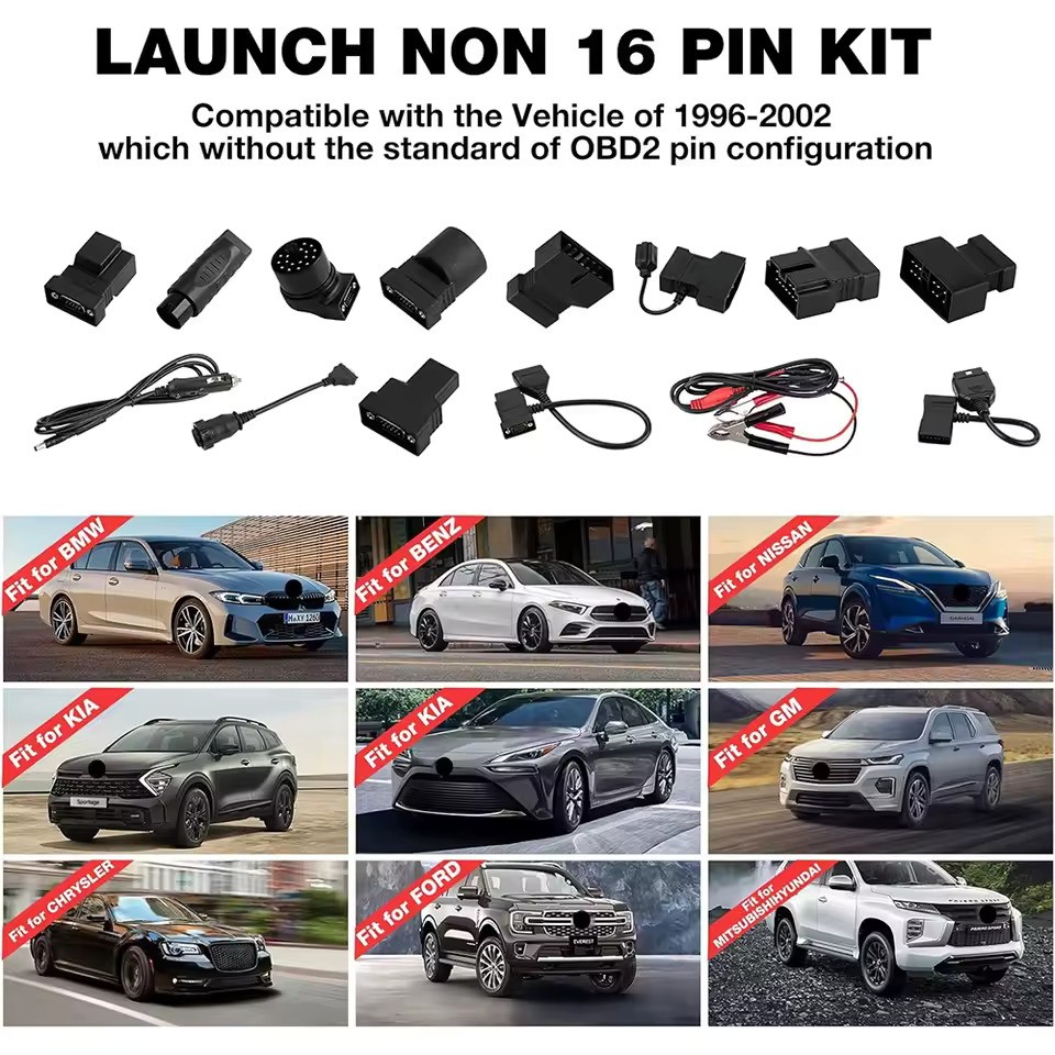 Kit cabluri adaptoare non-OBD2 Launch, pentru testerele X431