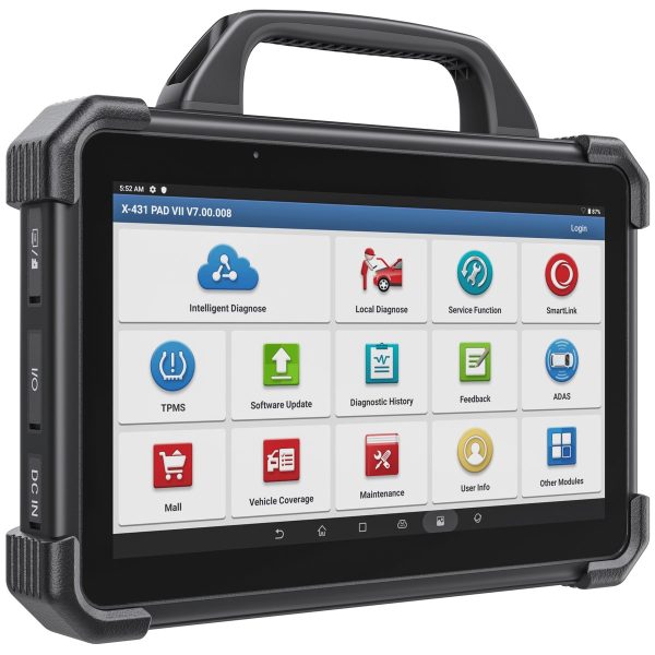 Tableta Launch PAD 7 Elite cu ecran de 13,3 inch, pe meniul principal