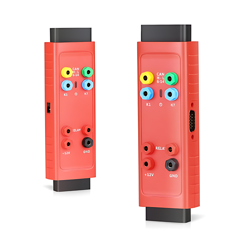 Autel G-BOX3 conectat pentru citirea unui calculator de motor Bosch pe banc