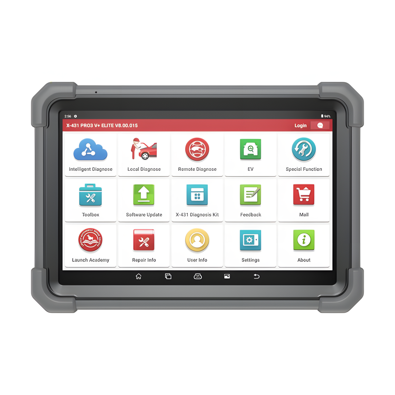 Tabletă de diagnoză Launch cu ecran de 10 inch, alături de interfața de vehicul