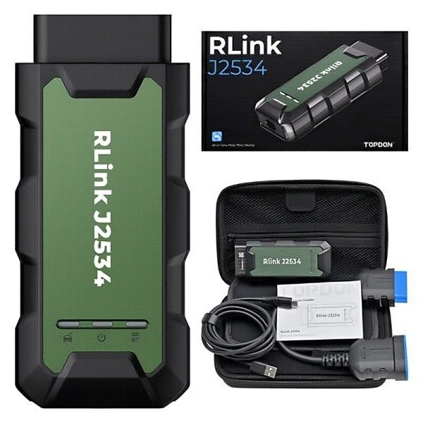 Interfață pass-thru TOPDON RLink J2534 pentru diagnoză și programare OEM — imaginea 4