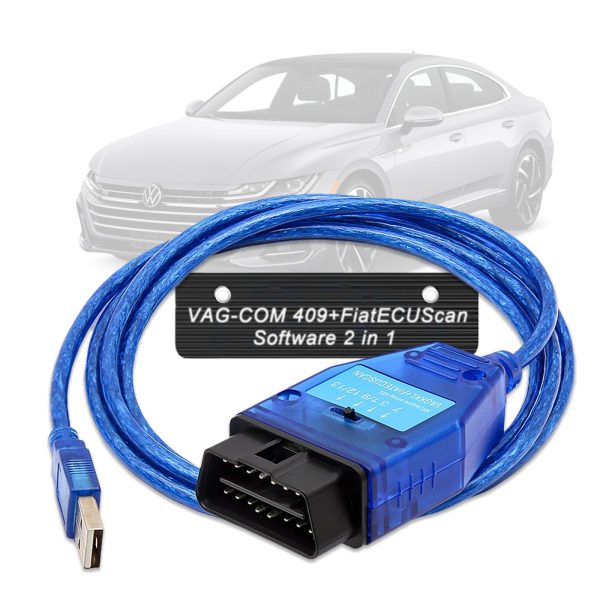 Cablu VAG-KKL 409.1 cu adaptor FiatECUscan, pentru VW, Fiat și Alfa Romeo — imaginea 3 Cablu VAG-KKL 409.1 cu adaptor FiatECUscan, pentru VW, Fiat și Alfa Romeo — imaginea 3