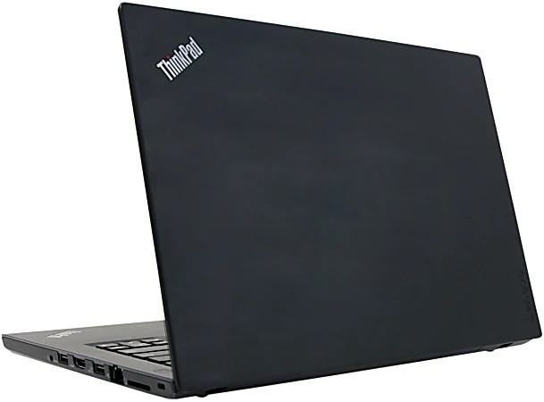 Laptop de diagnoză Lenovo ThinkPad T480 recondiționat, patru nuclee 3 ThinkPad T480 văzut din lateral, cu porturile USB, HDMI și priza de rețea