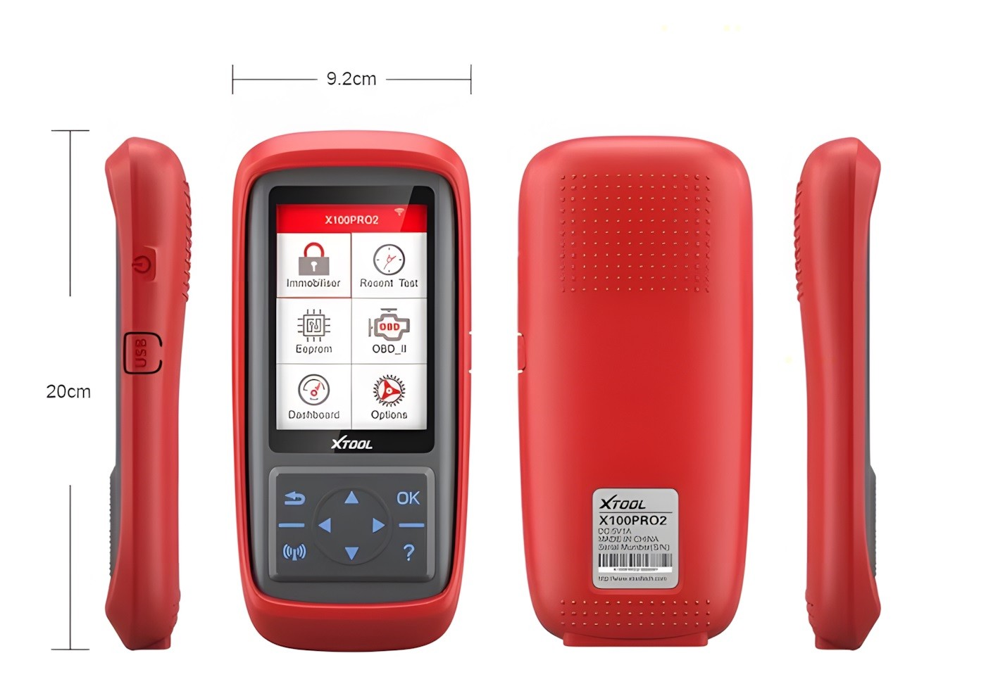 Setul XTOOL X100 Pro2 cu adaptorul EEPROM, conectorii și cablurile din pachet