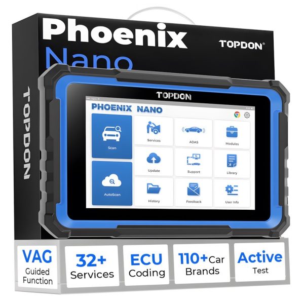 Tester auto TOPDON Phoenix Nano, bază extensibilă prin module — imaginea 3