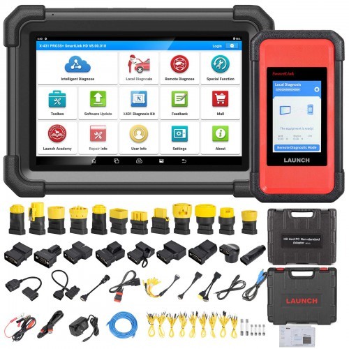 Tester camioane și turisme Launch X431 PRO3S+ SmartLink HD, 12V și 24V — imaginea 4