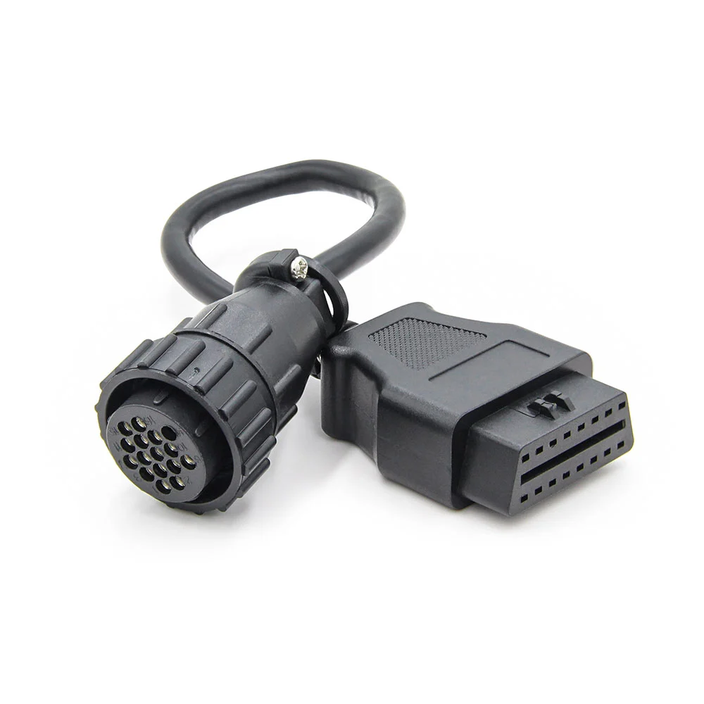 Cablu adaptor priză rotundă 16 pini la OBD2, compatibil cu Scania